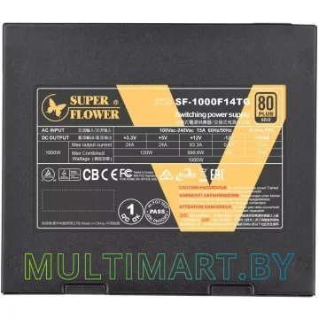 Блок питания Super Flower Leadex V Gold Pro Black 1000W SF-1000F14TG v2.0 картинка 3